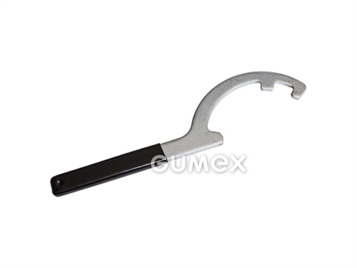 Klíč pro spojky STORZ-AGRO typ A/B/C, pozinkovaná ocel s černou PVC rukojetí